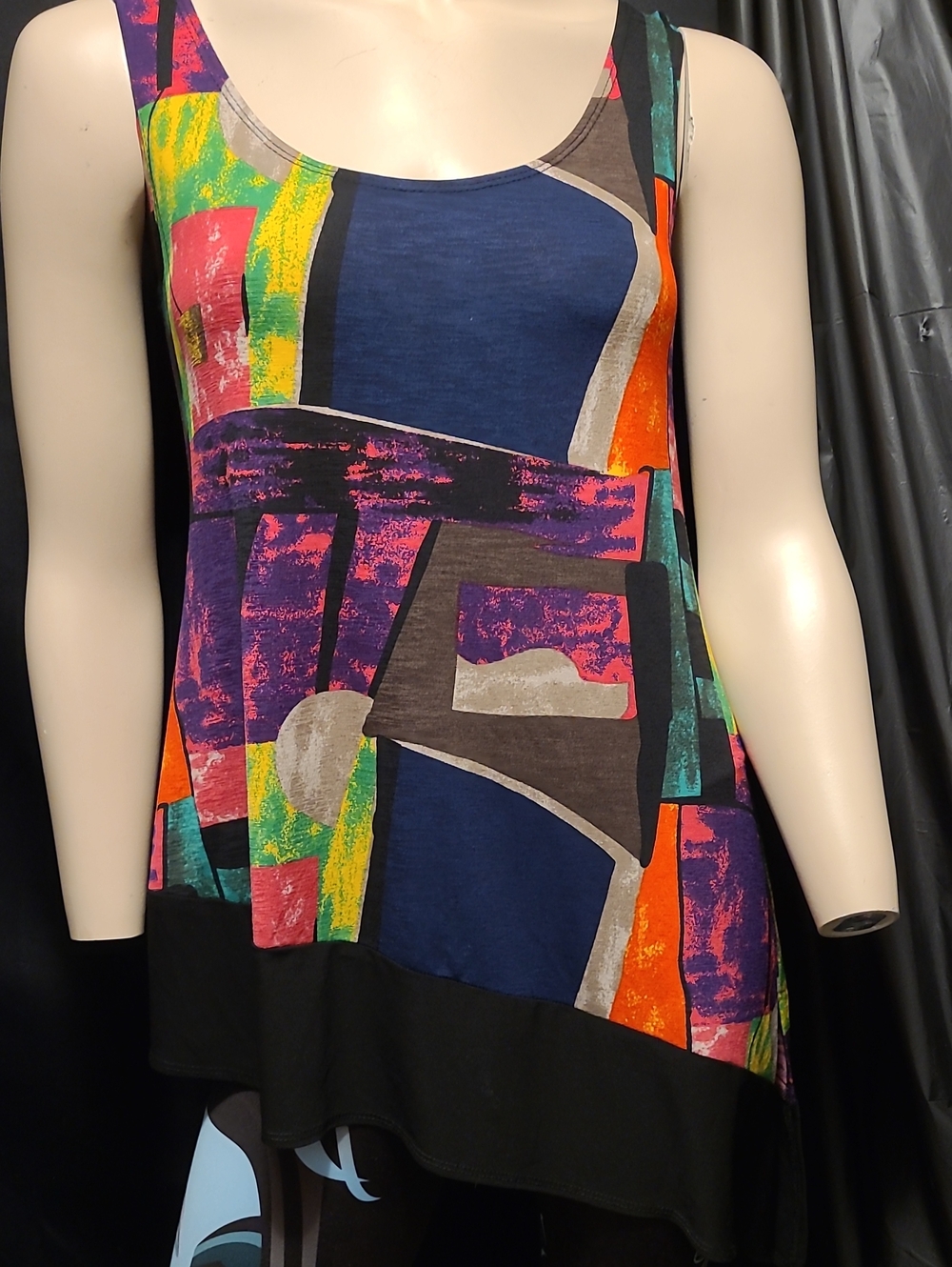 Joseph Ribkoff Multicolor Abstract Sleeveless Tank SIZE 4